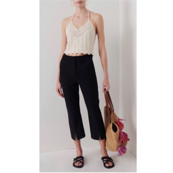 10 Crosby Derek Lam Pants - DEREK LAM 10 CROSBY Front Slit Crop Pants Black Size 6 Women’s
